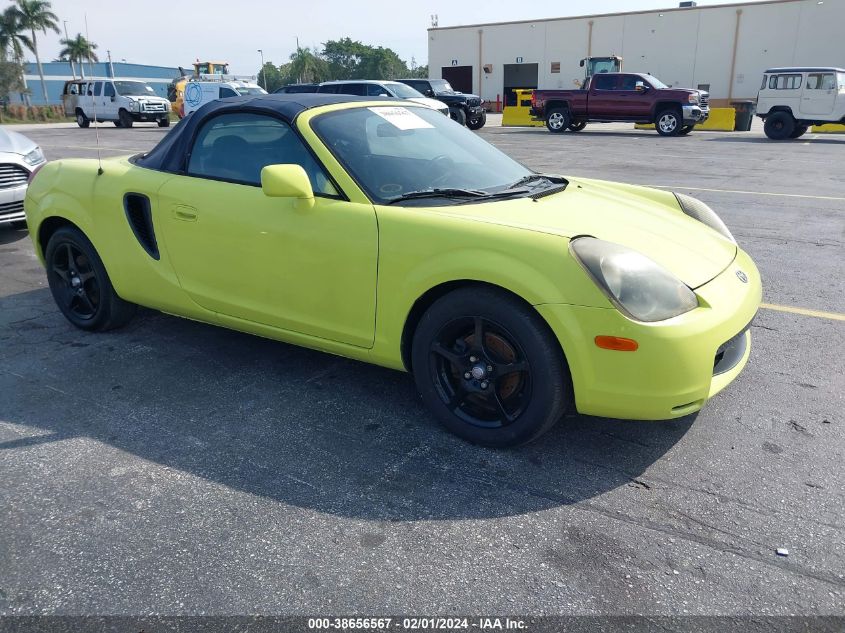 2000 Toyota Mr2 Spyder VIN: JTDFR3206Y0019680 Lot: 38656567