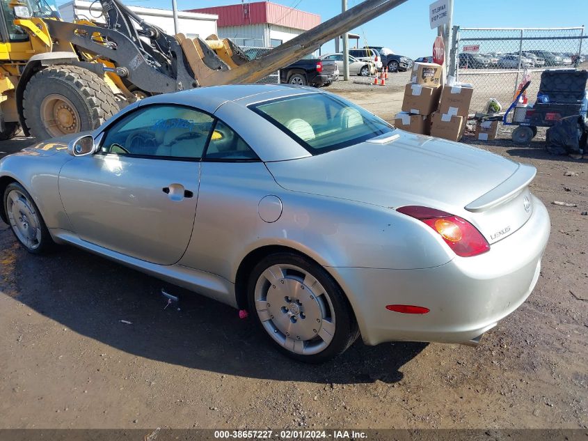 2002 Lexus Sc 430 VIN: JTHFN48Y520008464 Lot: 38657227