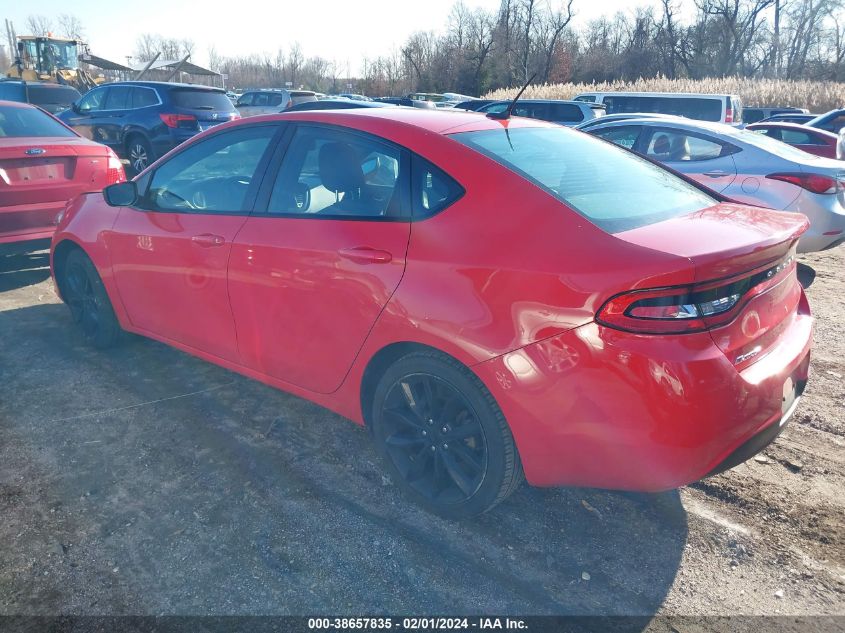 2016 Dodge Dart Sxt Sport Blacktop VIN: 1C3CDFFA1GD820633 Lot: 38657835