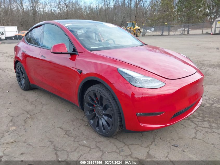 2023 TESLA MODEL Y AWD/PERFORMANCE DUAL MOTOR ALL-WHEEL DRIVE - 7SAYGDEF9PF938127