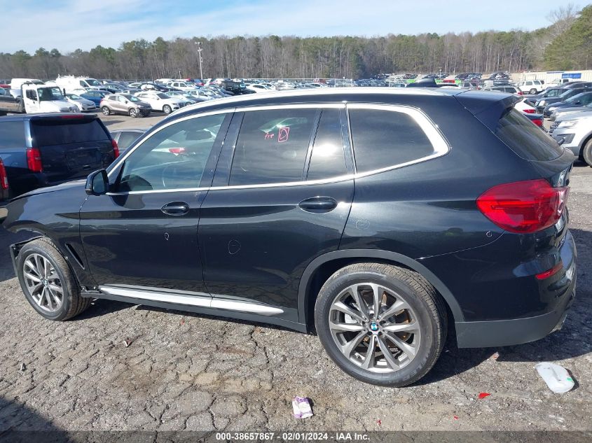 2019 BMW X3 Sdrive30I VIN: 5UXTR7C55KLF36058 Lot: 38657867