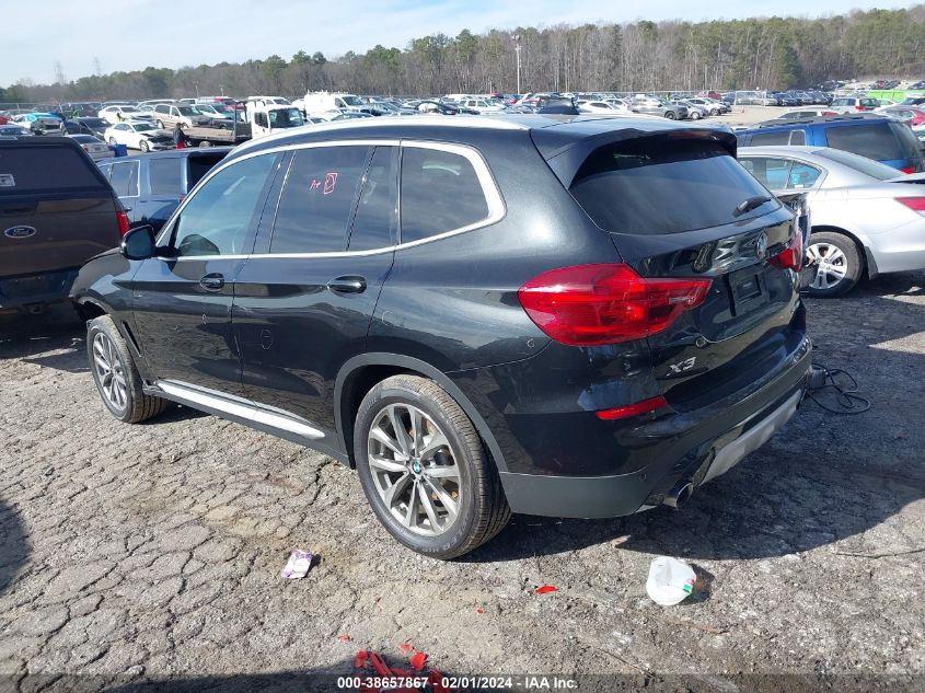 2019 BMW X3 Sdrive30I VIN: 5UXTR7C55KLF36058 Lot: 38657867