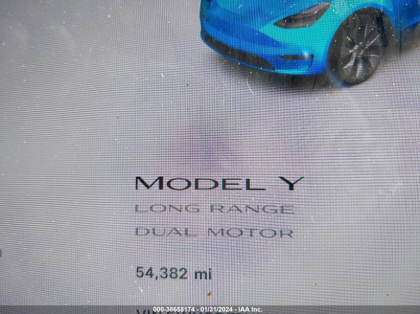 2021 Tesla Model Y VIN: 5YJYGDEEXMF272217 Lot: 38658174