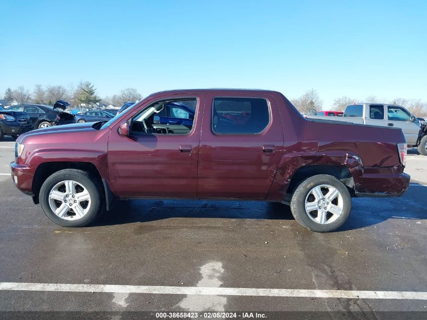 2014 Honda Ridgeline Rtl VIN: 5FPYK1F59EB011505 Lot: 38658423