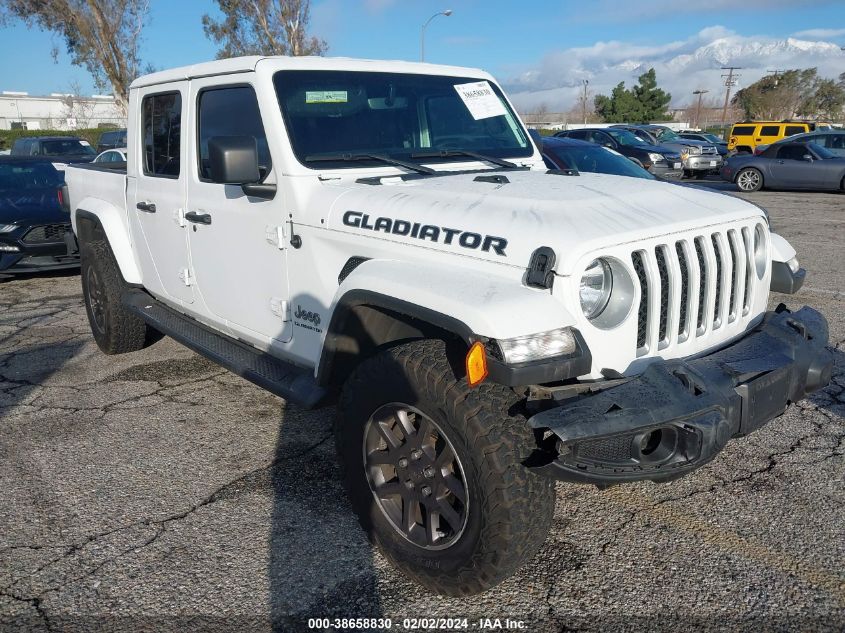 VIN 1C6HJTFG0ML593425 2021 JEEP GLADIATOR OVERLAND 4X4