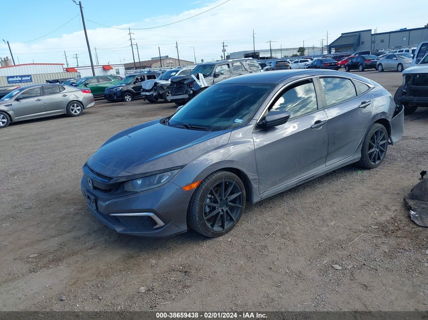 VIN 19XFC2F61ME200617 2021 HONDA CIVIC LX