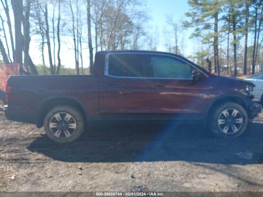 2017 HONDA RIDGELINE RTL-T - 5FPYK3F64HB023862