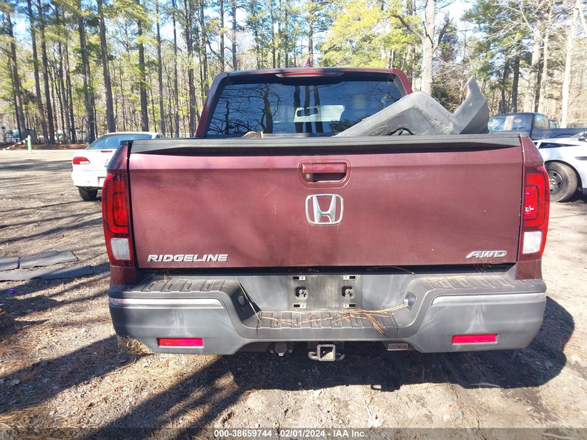 2017 HONDA RIDGELINE RTL-T - 5FPYK3F64HB023862