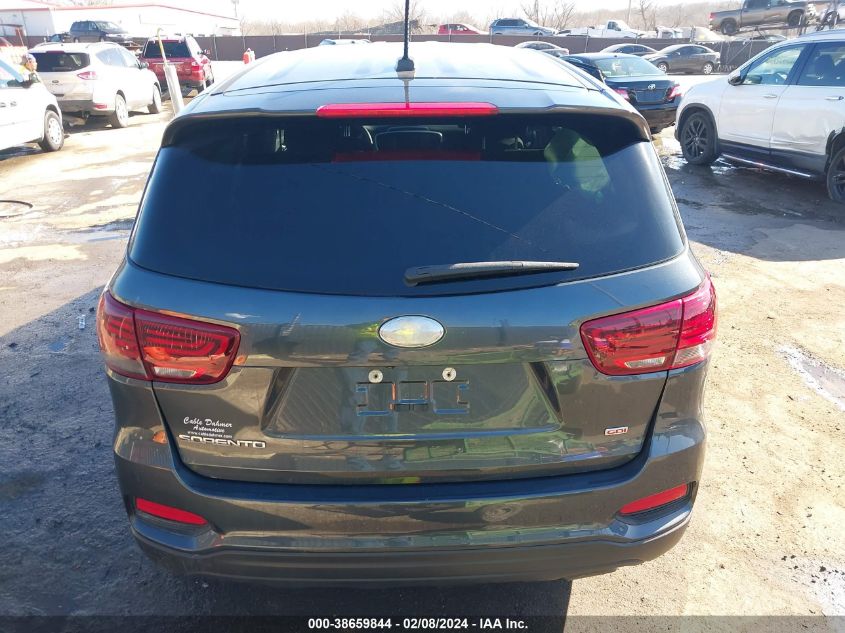 2020 Kia Sorento 2.4L Lx VIN: 5XYPG4A33LG661384 Lot: 38659844