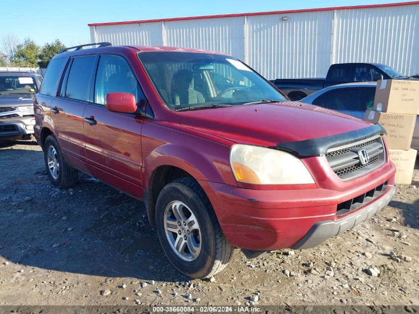 2003 Honda Pilot Ex VIN: 2HKYF18413H604615 Lot: 39599572