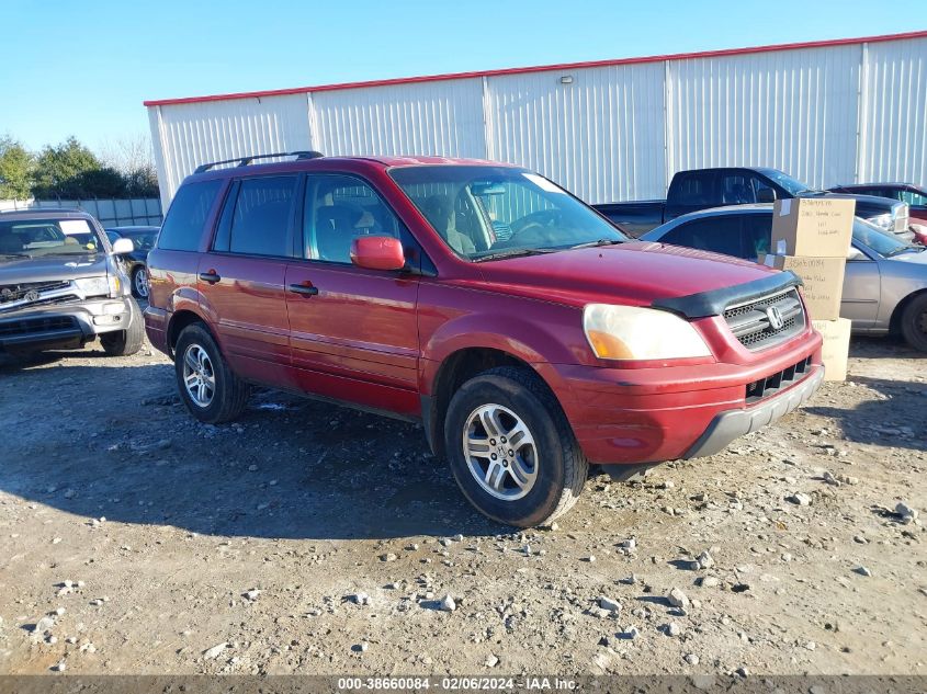 2003 Honda Pilot Ex VIN: 2HKYF18413H604615 Lot: 39599572