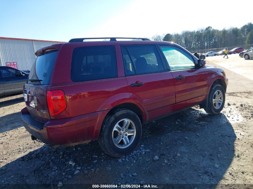 2003 Honda Pilot Ex VIN: 2HKYF18413H604615 Lot: 39599572