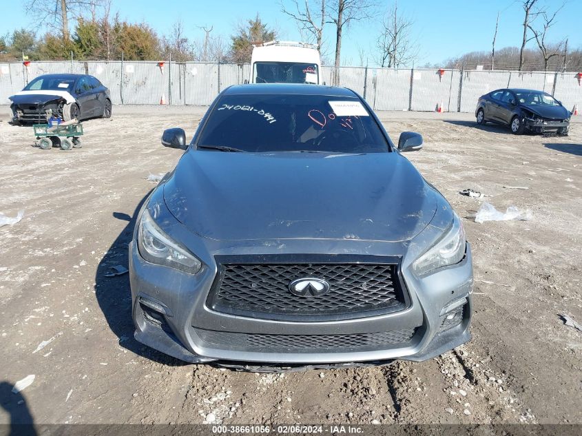 2018 Infiniti Q50 3.0T Red Sport 400 VIN: JN1FV7AP5JM461577 Lot: 38661056