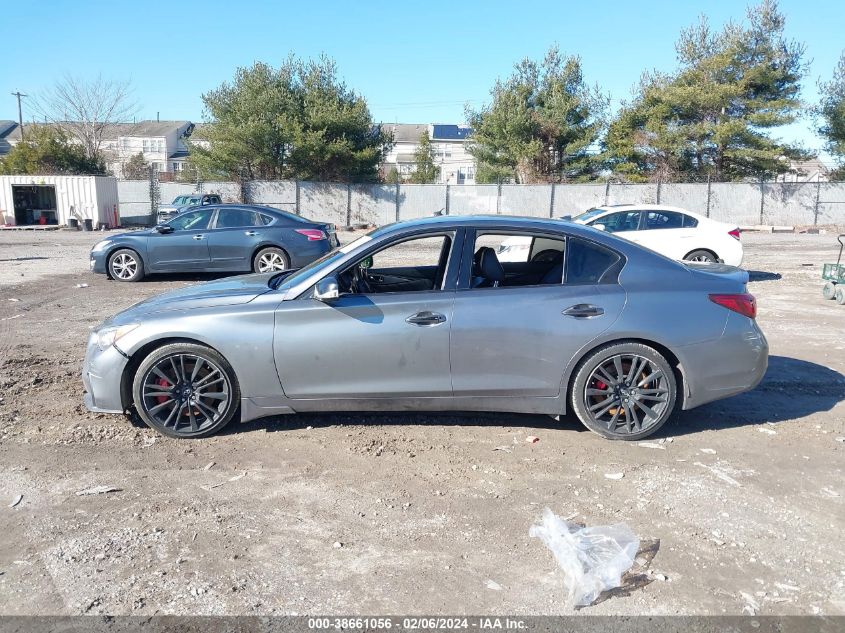 2018 Infiniti Q50 3.0T Red Sport 400 VIN: JN1FV7AP5JM461577 Lot: 38661056