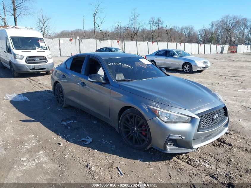 2018 Infiniti Q50 3.0T Red Sport 400 VIN: JN1FV7AP5JM461577 Lot: 38661056