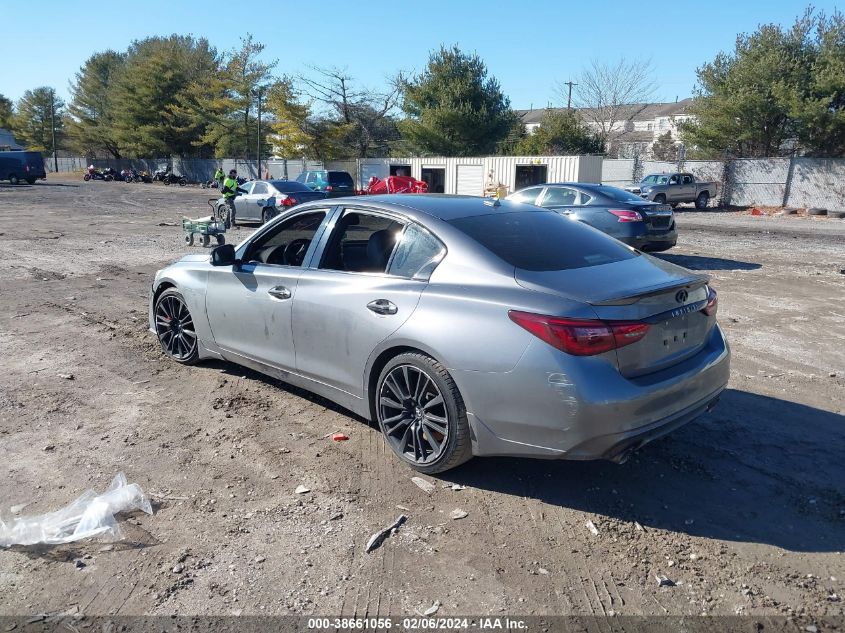 2018 Infiniti Q50 3.0T Red Sport 400 VIN: JN1FV7AP5JM461577 Lot: 38661056