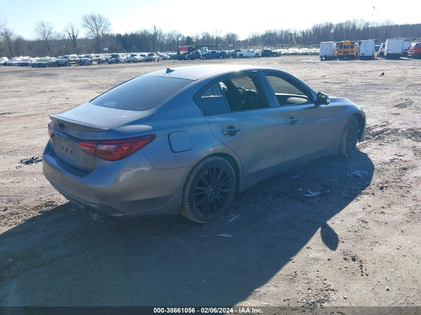 2018 Infiniti Q50 3.0T Red Sport 400 VIN: JN1FV7AP5JM461577 Lot: 38661056