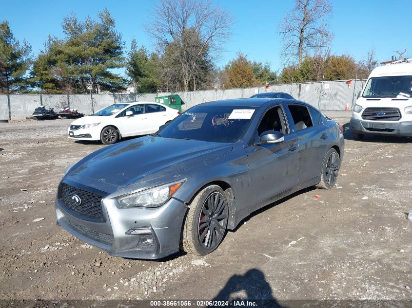 2018 Infiniti Q50 3.0T Red Sport 400 VIN: JN1FV7AP5JM461577 Lot: 38661056