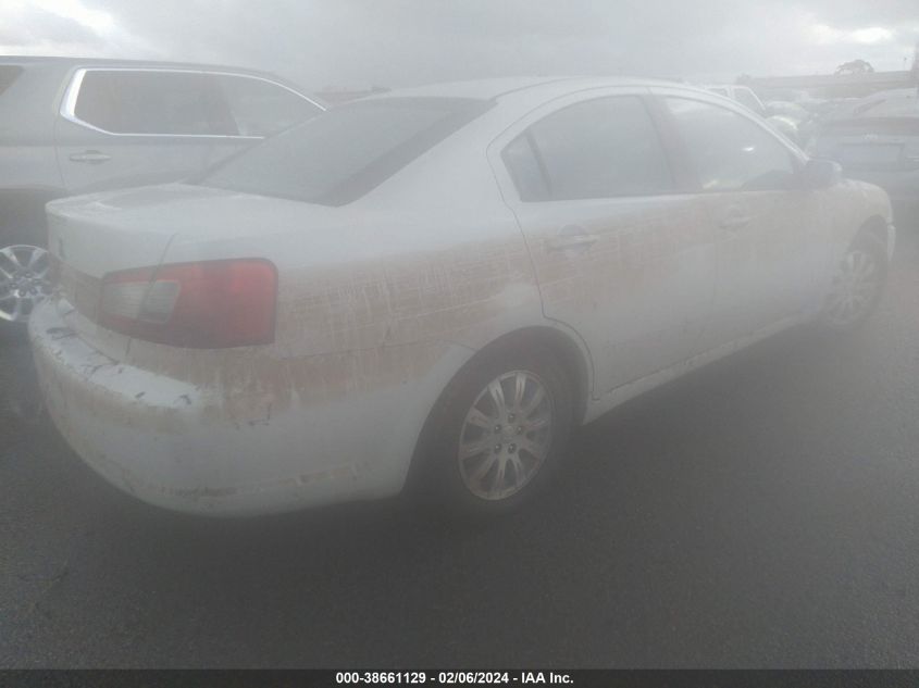 2009 Mitsubishi Galant Es VIN: 4A3AB36F29E027354 Lot: 38661129