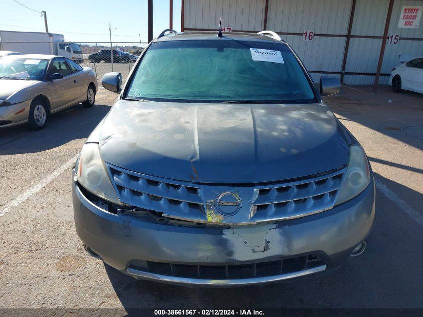 2007 Nissan Murano Se VIN: JN8AZ08W57W646259 Lot: 38661567