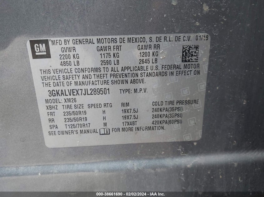 2018 GMC TERRAIN SLT - 3GKALVEX7JL289501