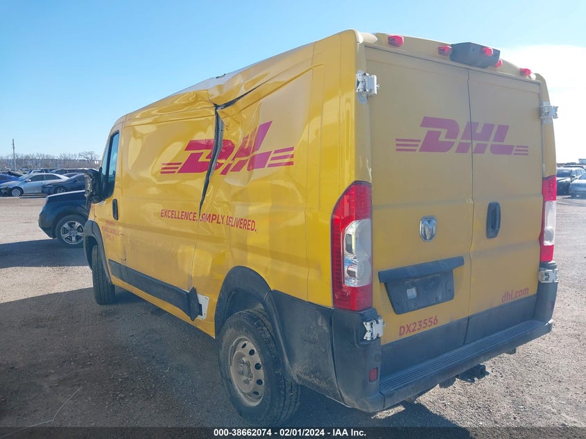 2023 Ram Promaster 2500 Low Roof 136 Wb VIN: 3C6LRVVG7PE604563 Lot: 38662074