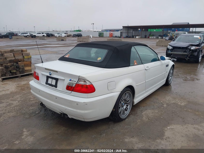 2003 BMW M3 VIN: WBSBR93433PK02501 Lot: 38662241