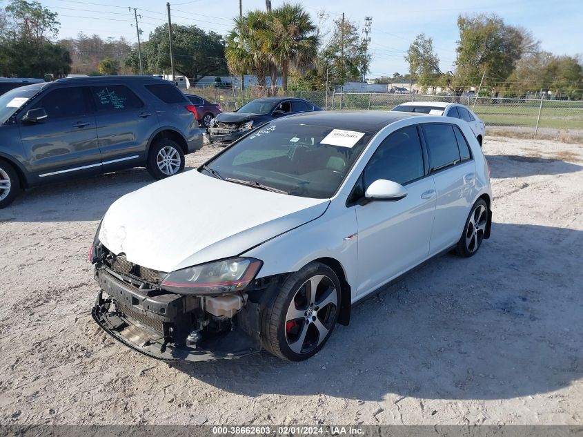 2015 VOLKSWAGEN GOLF GTI 2.0T AUTOBAHN 4-DOOR - 3VW4T7AU0FM029441