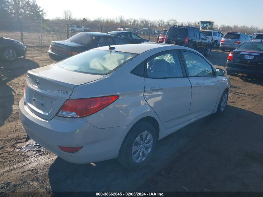 2016 Hyundai Accent Se VIN: KMHCT4AE9GU144876 Lot: 38662645