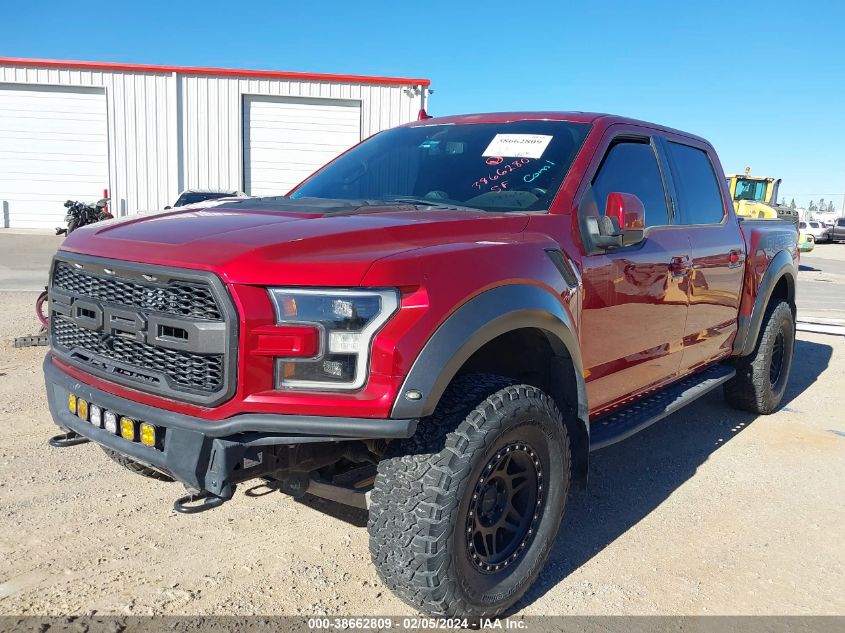 2019 Ford F-150 Raptor VIN: 1FTFW1RGXKFC09292 Lot: 38662809