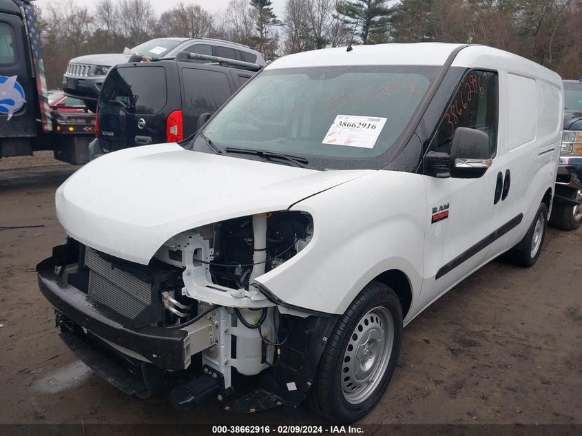 2022 Ram Promaster City Cargo Van VIN: ZFBHRFAB9N6W92696 Lot: 38662916