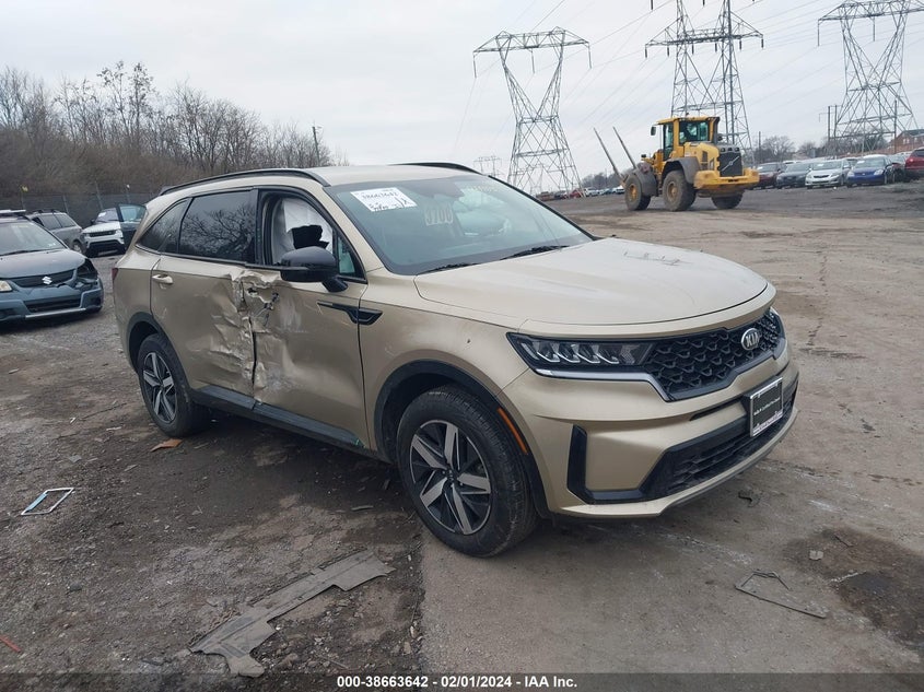 VIN 5XYRL4LC8MG021903 2021 KIA SORENTO S
