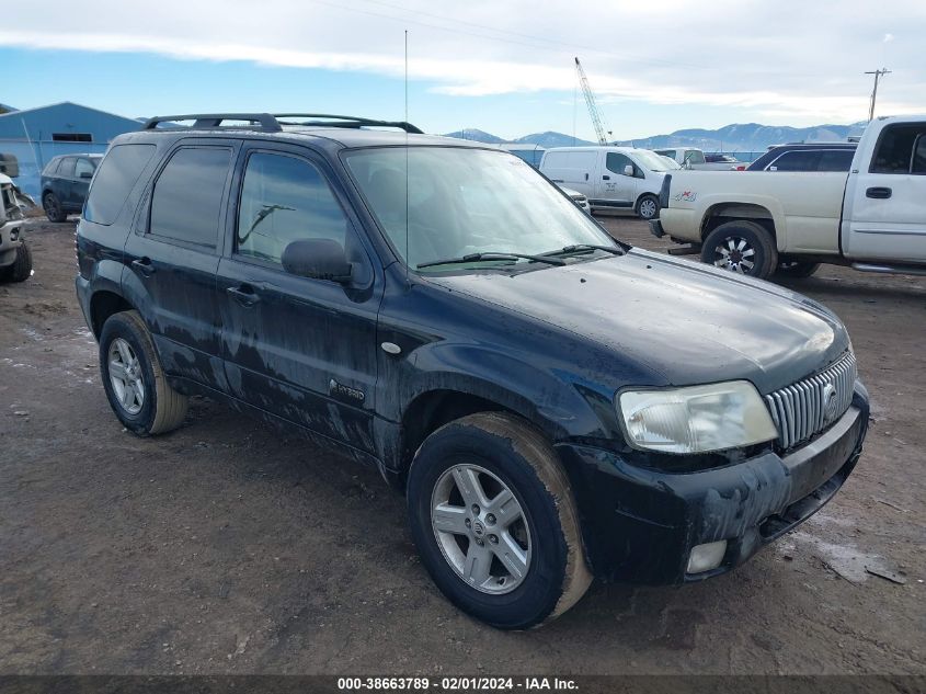 2006 Mercury Mariner Hybrid VIN: 4M2YU98H26KJ09119 Lot: 38663789