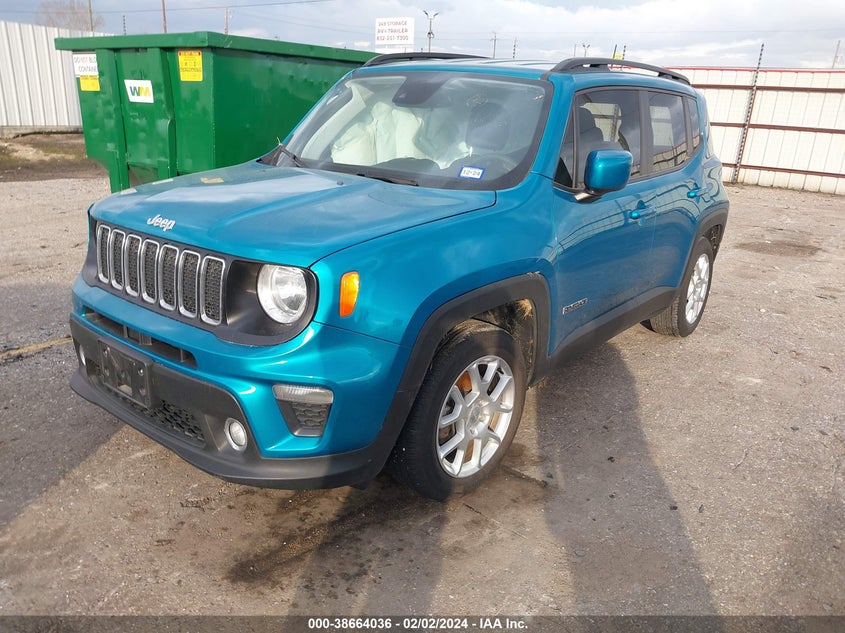 VIN ZACNJCBB9MPM30643 2021 JEEP RENEGADE LATITUDE