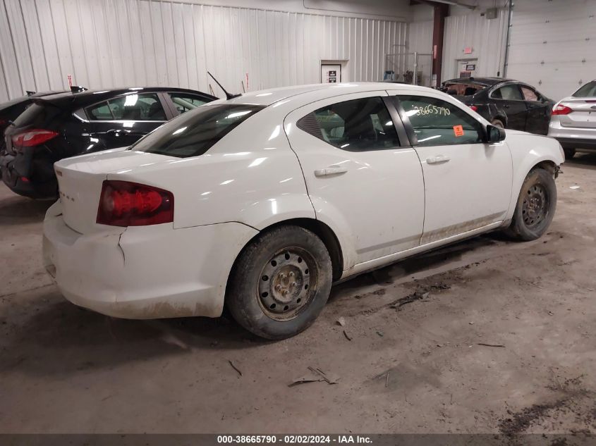 1C3CDZAG3DN749552 2013 Dodge Avenger Se