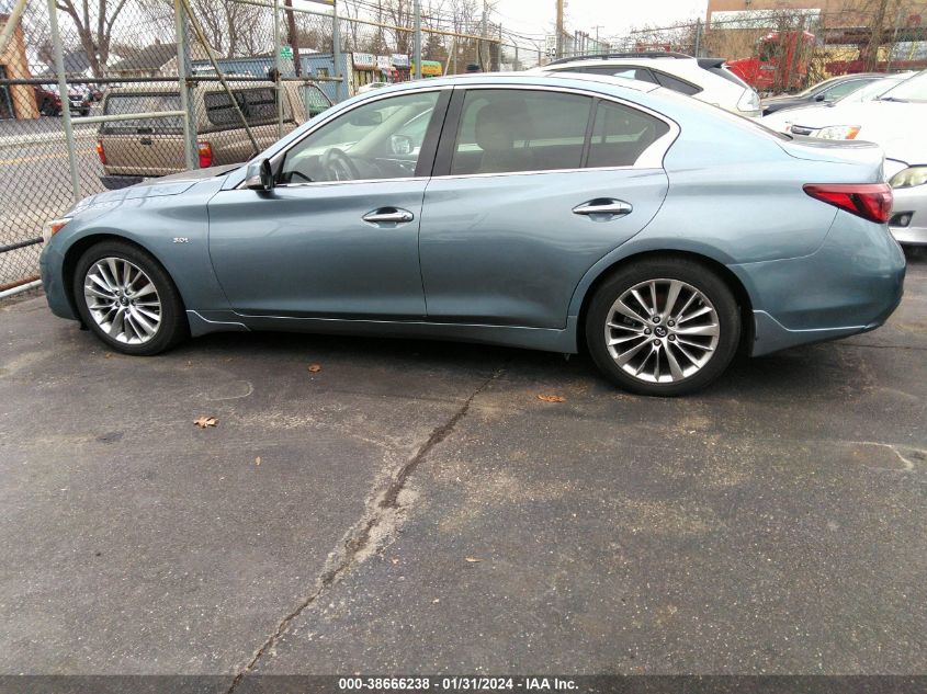 2019 Infiniti Q50 3.0T Luxe VIN: JN1EV7AR3KM557657 Lot: 38666238