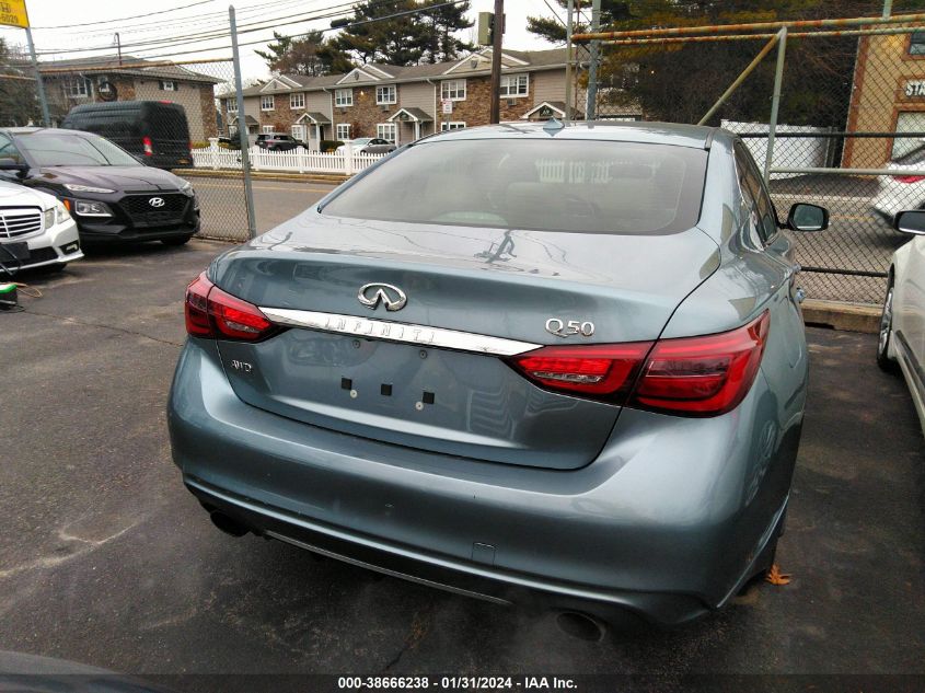 2019 Infiniti Q50 3.0T Luxe VIN: JN1EV7AR3KM557657 Lot: 38666238