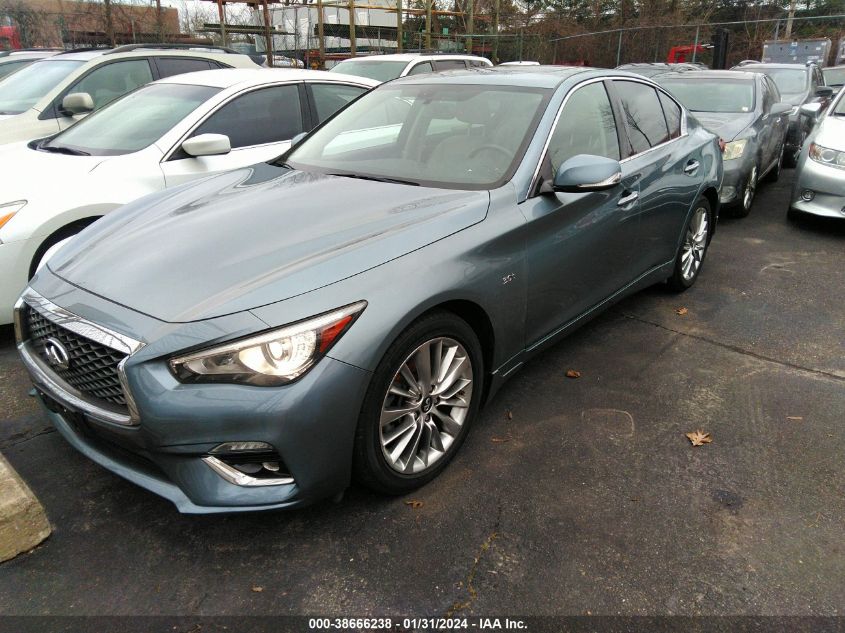 2019 Infiniti Q50 3.0T Luxe VIN: JN1EV7AR3KM557657 Lot: 38666238