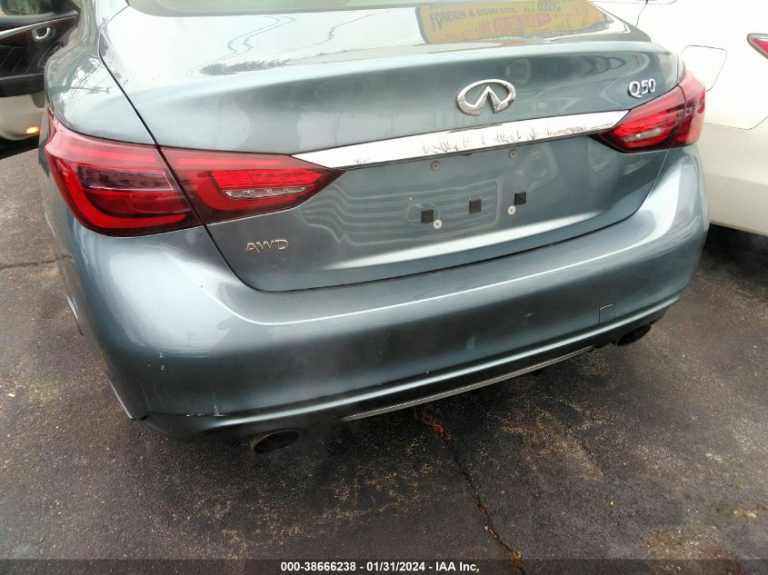 2019 Infiniti Q50 3.0T Luxe VIN: JN1EV7AR3KM557657 Lot: 38666238