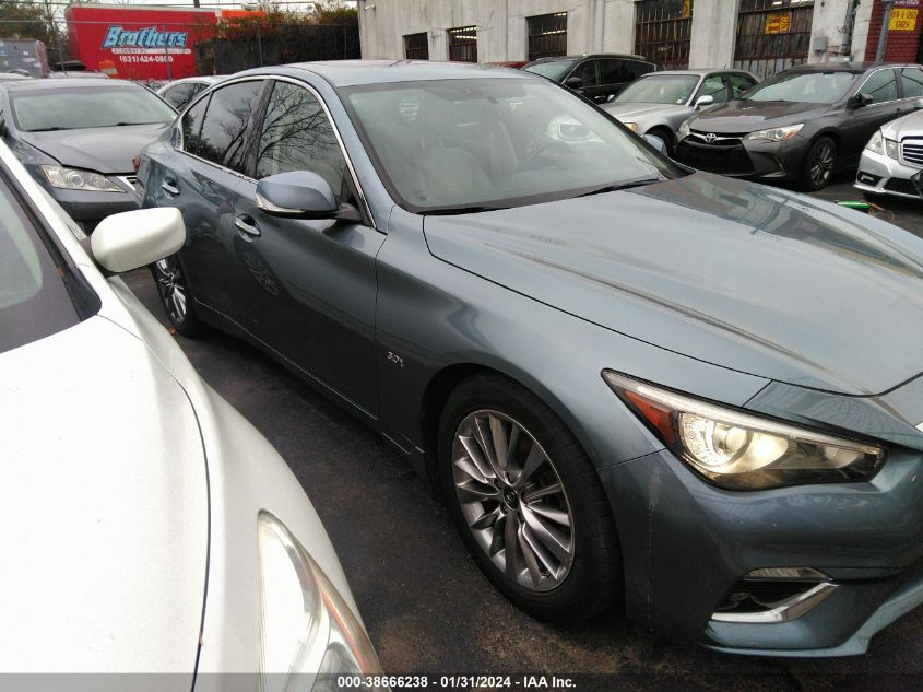 2019 Infiniti Q50 3.0T Luxe VIN: JN1EV7AR3KM557657 Lot: 38666238