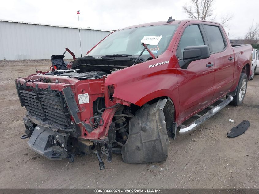 2021 Chevrolet Silverado 1500 2Wd Short Bed Custom VIN: 3GCPWBEK8MG430489 Lot: 38666971