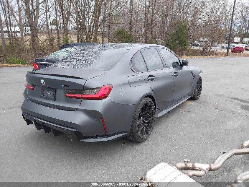 2022 BMW M3 Competition xDrive VIN: WBS43AY07NFN04299 Lot: 38666989