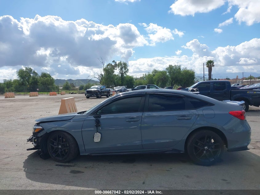 VIN 2HGFE1E52NH475840 2022 HONDA CIVIC SI SEDAN