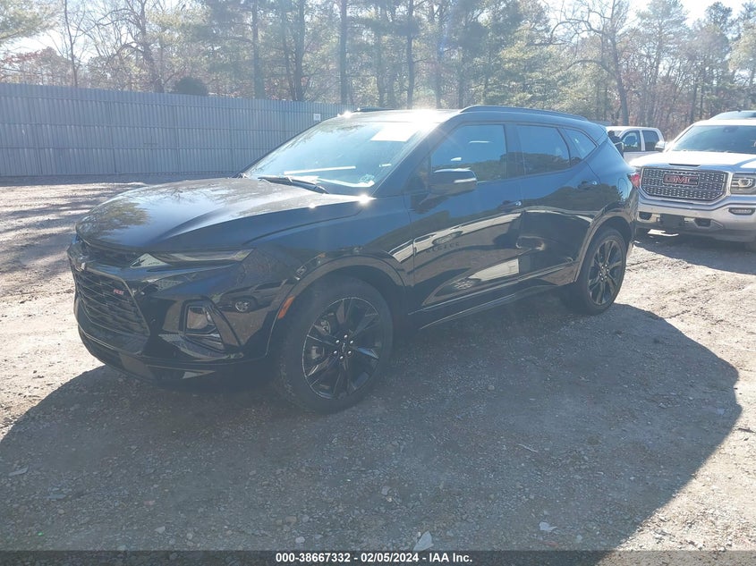 VIN 3GNKBKRS6NS112571 2022 CHEVROLET BLAZER AWD RS
