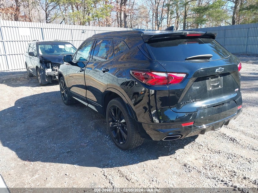 VIN 3GNKBKRS6NS112571 2022 CHEVROLET BLAZER AWD RS