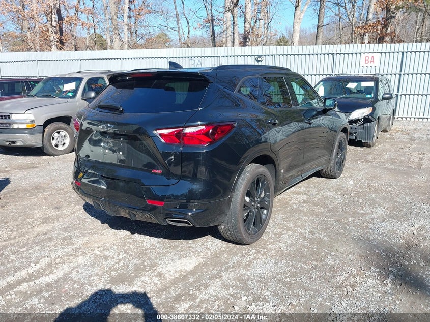 VIN 3GNKBKRS6NS112571 2022 CHEVROLET BLAZER AWD RS