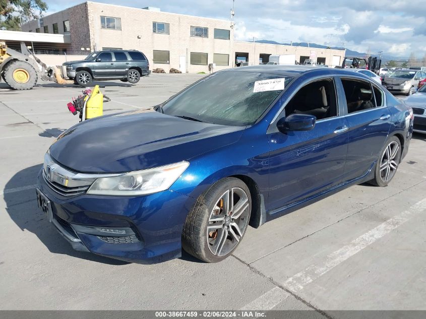 2016 Honda Accord Sport VIN: 1HGCR2F56GA163193 Lot: 38667459