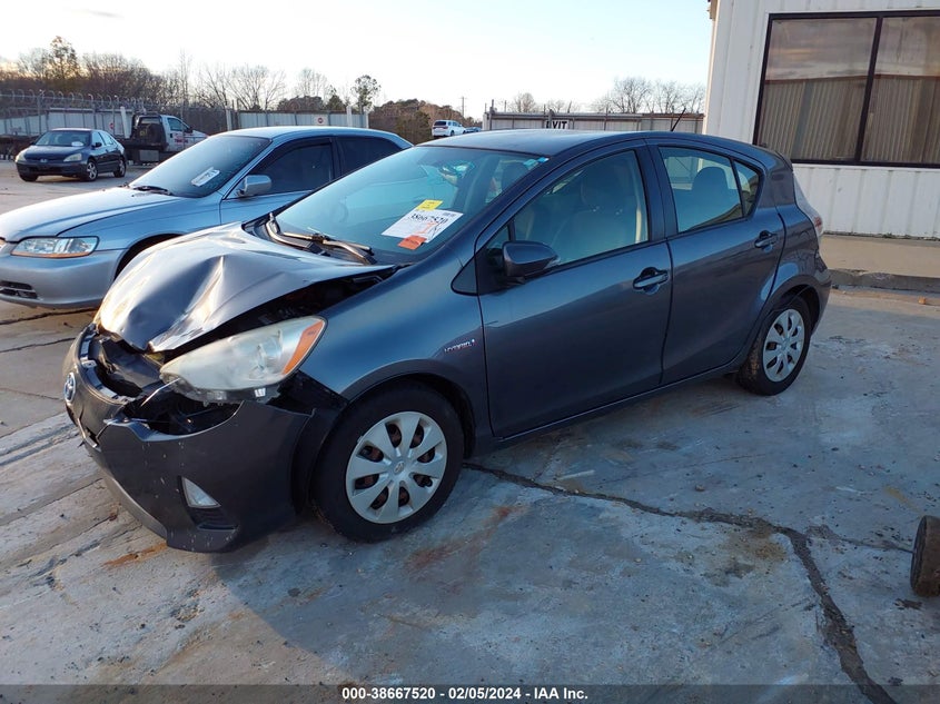 2013 Toyota Prius C Two VIN: JTDKDTB38D1041451 Lot: 38667520
