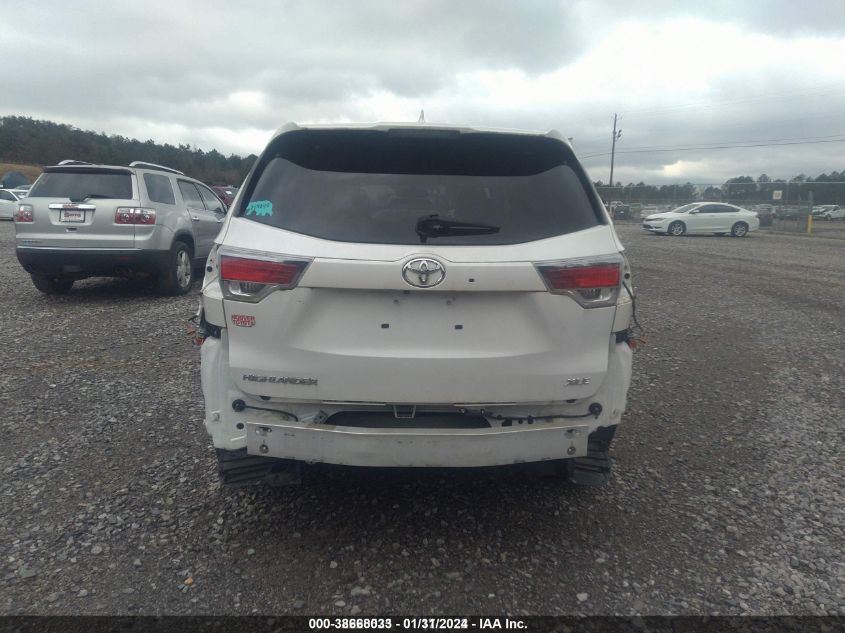 2015 Toyota Highlander Xle V6 VIN: 5TDKKRFH7FS044538 Lot: 38668033