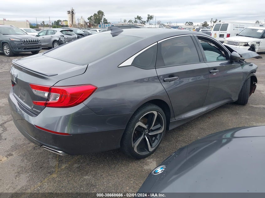 2018 HONDA ACCORD VIN: 1HGCV1F39JA219221